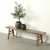 Vintage Bench Approx.74.8 Inches Wide 11.8 Inches Deep Weathered natural