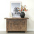 Vintage Sideboard with 4 Doors Distressed Black 57.5x18.1x34.6H