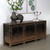 Approx.85" Long 17.7" Deep Six Door Sideboard Distressed Black
