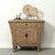 Antique  Entrance  Cabinet  Weathered Natural 38.6"x16.9"x33.9"H Walnut Wood
