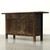 Vintage Sideboard with 3 Drawers & 4 Doors Distressed Black 61.4"x18.1"x33.5"H