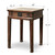 Antique Beechwood  Side Table 22"x21.7"x31.5"H