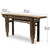 Vintage Carved Altar Table Weathered Natural 68.1"x14.6"x32.7"H