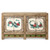 Vintage Hand-Painted Floral Sideboard  60.6"x17.3"x35"H