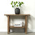 Approx. 44.9 Inches Long Console with Shelf Elmwood Weathered Natural