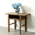 Approx.42.5 Inches Vintage Table with Storage Weathered Natural