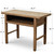Approx.42.5 Inches Vintage Table with Storage Weathered Natural