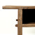 Approx.42.5 Inches Vintage Table with Storage Weathered Natural