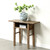 Approx.39.4 Inches Vintage Table with Storage Weathered Natural