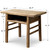 Approx.40.9 Inches Vintage Table with Storage Weathered Natural