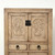 Vintage Carved Cabinet Weathered Natural 26.8" x 16.5" x 70.5" H