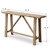 Vintage Console Table Weathered Natural  57.5" x 11.8" x 31.5"H