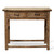 Approx 40" Long 20" Deep Vintage Entry Table with Two Drawers, Weathered Natural