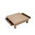 55 Inches Wide Four-Drawer Coffee Table with Rattan Top Weathered Natural