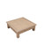 55 Inches Wide Four-Drawer Coffee Table with Rattan Top Weathered Natural