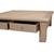 55 Inches Wide Four-Drawer Coffee Table with Rattan Top Weathered Natural