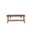 47" Wide Shoe Bench with Leather Cushion