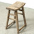 Vintage Rustic Stool 20.5H 16.1W 8.3D