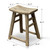 Vintage Rustic Stool 20.5H 15.4W 9.1D
