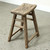 Vintage Rustic Stool 20.5H 15.4W 9.1D