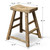 Vintage Rustic Stool 20.5H 13.8W 8.3D