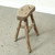 Vintage D-Shaped Rustic Stool 20H 15W 6.7D