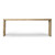 Vintage Waterfall Console Table Weathered Natural 94"W 13"D 34" H