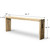 Vintage Waterfall Console Table Weathered Natural 94"W 13"D 34" H