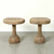 Vintage Round Pedestal Accent Table Approx. 20-22" Round x 24" High