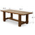 Amalfi 7'  Long Dining Table with Dark Walnut Matte Finish