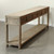 Capri Console Table with 6 Drawers  Weathered Grey
