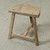 Vintage D-Shaped Stool Approx.15-19 Inches wide (size & finish vary)