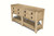 Sorrento 4-Drawer Console Table with Shelf Weathered Natural