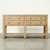 Sorrento 4-Drawer Console Table with Shelf Weathered Natural