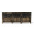 Approx. 92" Long Antique Sideboard with Six Doors, Distressed Black