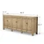 Approx. 91" Long Antique Sideboard with Six Doors & Three Drawers, Weathered Natural