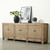 Approx. 94" Long Antique Sideboard with Six Doors & Three Drawers, Weathered Natural