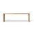 Approx. 106" Long Waterfall Console Weathered Natural (3.1" Thick Tabletop)