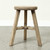12 Inch Wide Solid Elm Round Stool Weathered Natural