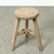 12 Inch Wide Solid Elm Round Stool Weathered Natural