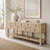 75“ Long Console Table 9 Drawers Weathered Natural