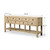 75“ Long Console Table 9 Drawers Weathered Natural