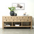 75“ Long Console Table 9 Drawers Weathered Natural