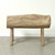 Approx. 40 " long, 15" deep, live-edge vintage bench, weathered natural