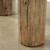 Approx. 50-60 Inches Long Vintage Log Console with Rustic Natural Wood Tone
