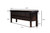 Ravenna Hand-Carved Apothecary Console – 93" Distressed  Black