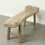 Approx. 48 inches wide, 22 inches high, live edge, vintage bench, weathered natural