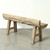 Approx. 50 inches wide, 23 inches high, live edge, vintage bench, weathered natural