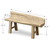 Approx. 66 inches wide, 26 inches high, live edge, vintage bench, weathered natural