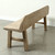 Approx. 66 inches wide, 26 inches high, live edge, vintage bench, weathered natural